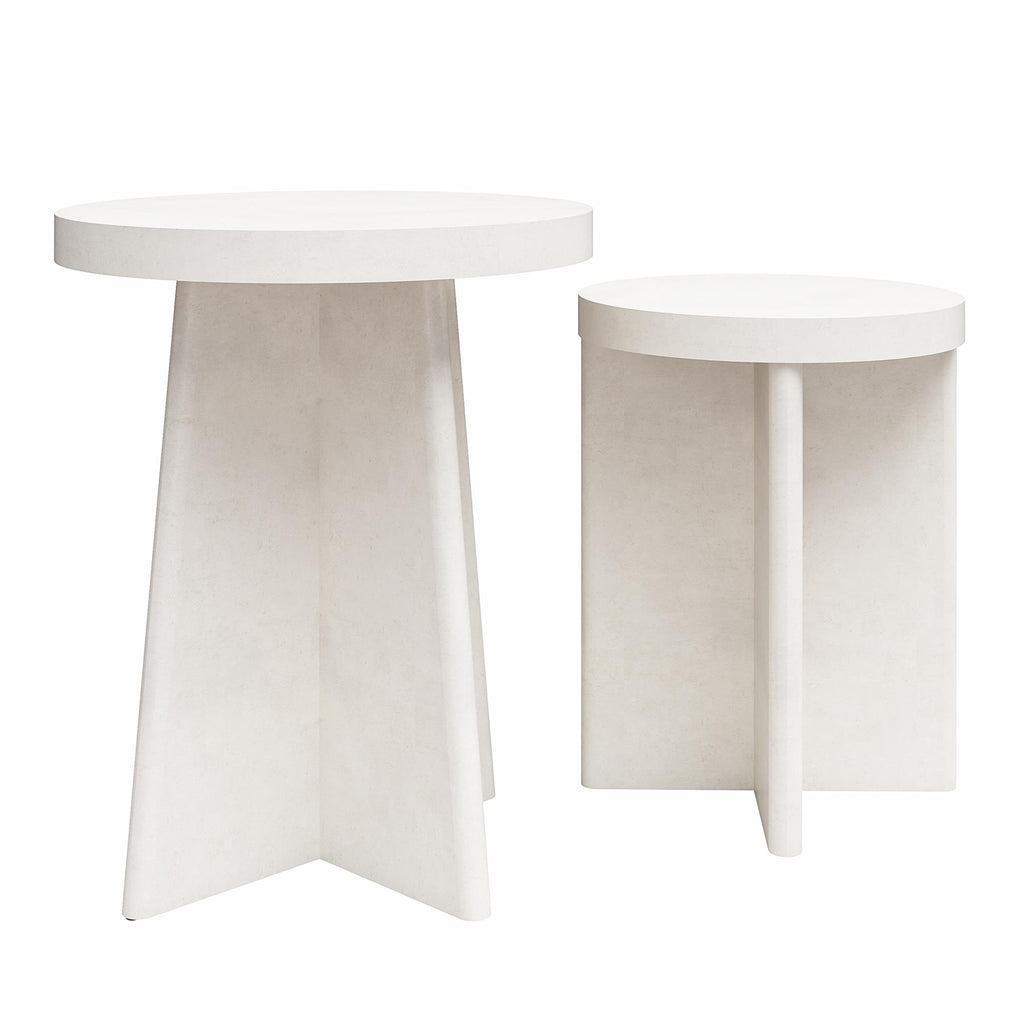 Liam Round End Tables, Set Of 2