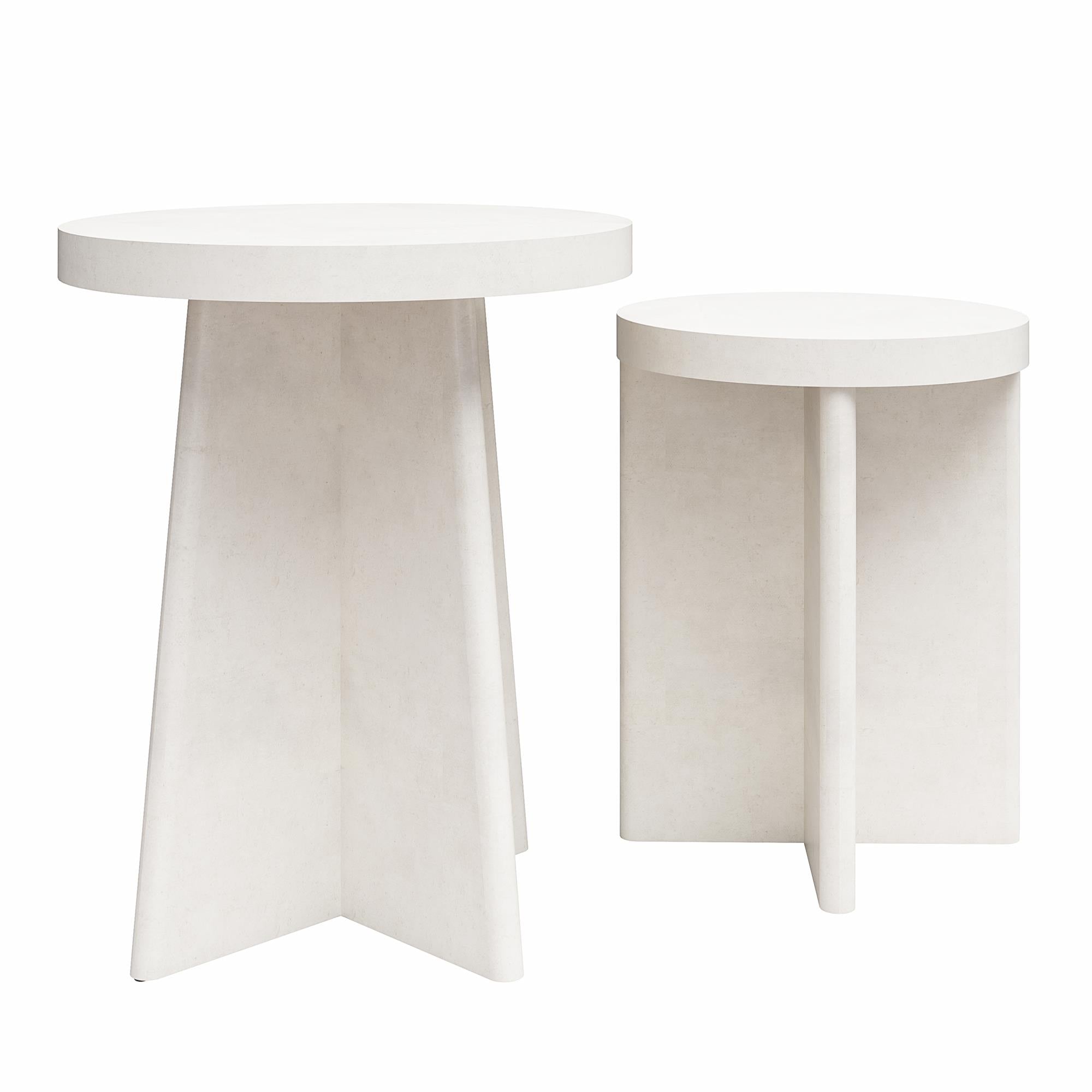 Liam Round End Tables, Set Of 2