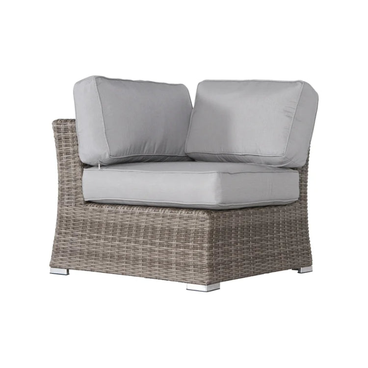 7 Piece Rattan Sectional Sofa Set With Cushions Fully Assembled