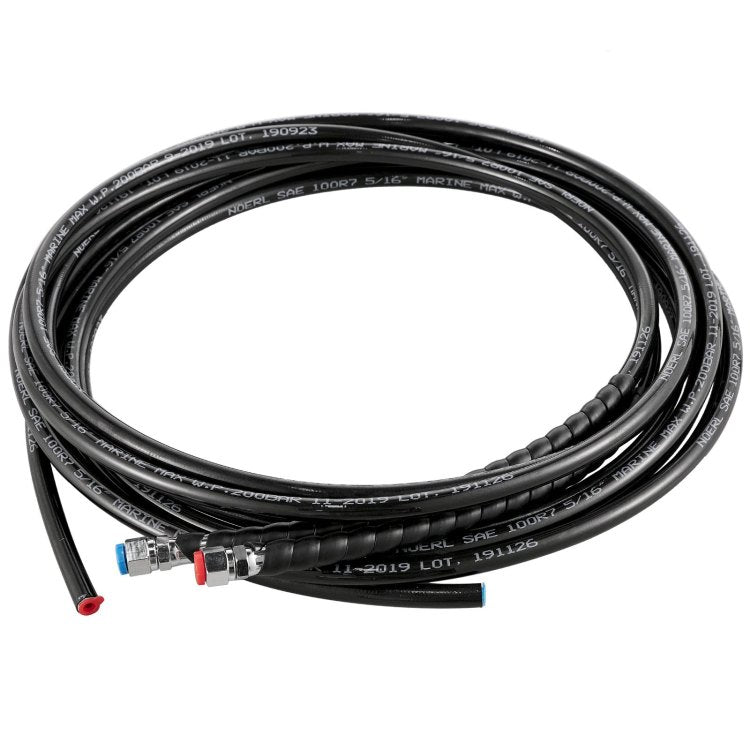 Hydraulic Boat Steering Kit, 300Hp Hydraulic Steering Kit Helm Pump, Hydraulic Outboard Steeing Kit With 14 Feet Hydraulic Steering Hose For Boat Steering System