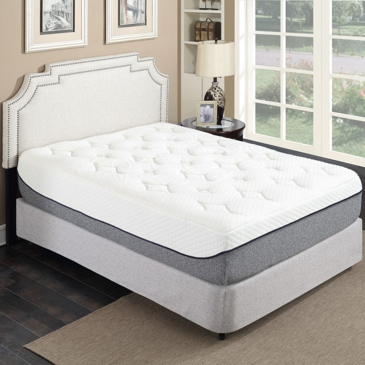 Ultra Plush 13 In. Medium Gel Memory Foam Mattress For Queen Size Bed In A Box With Double Layered Jacquard Cover