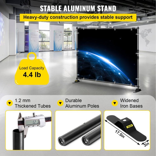 10 X 8 Ft Backdrop Banner Stand Adjustable Height And Width Newest Step And Repeat For Trade Show Wall Exhibitor Photo Booth Background