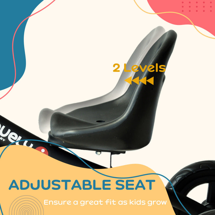 Qaba 3 Wheel Recreation Ride On Toddler Tricycle With Bell Indoor Outdoor Black