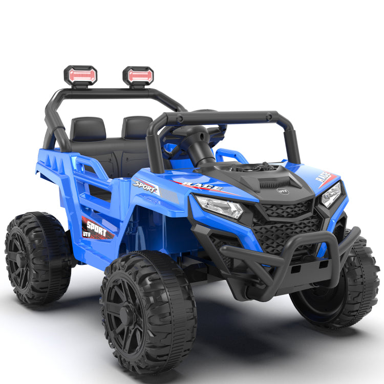 12V 2Wd Kids Ride On Utv W 2.4G Pc,Anti Collision Bar,High Chassis,Anti Slip Wheels & 4 Wheel Suspension,Upgraded Battery For 2 Hour Runtime,Provide A Safe Speed Of 1.86 3.11Mph For Kids Aged 3 5
