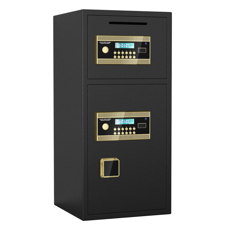 Large Double Door Coin Operated Safe,Digital Security Safe With Fireproof And Waterproof Bag,6.5 Cubic Feet Safe Box With Hidden Code Function For Home,Office And Hotel