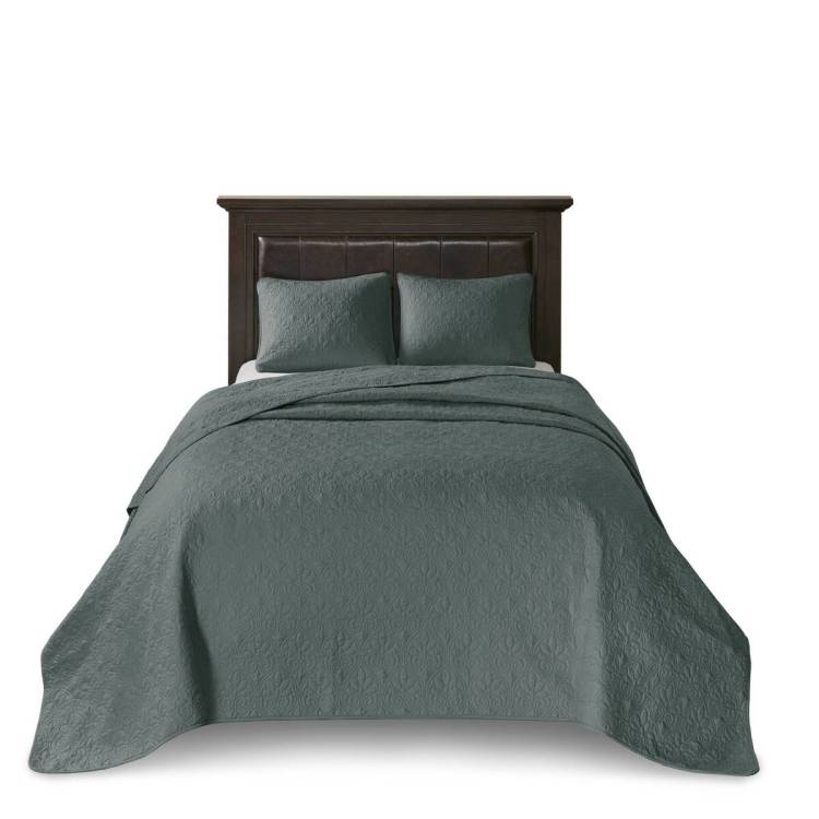 3 Piece Reversible Bedspread Set Balsam Green Queen