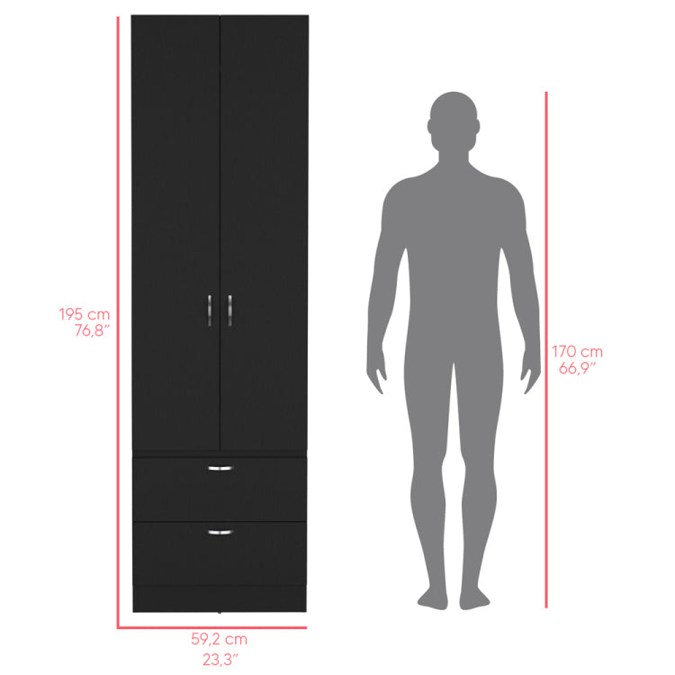 Armoire Marlton, Bedroom, Black