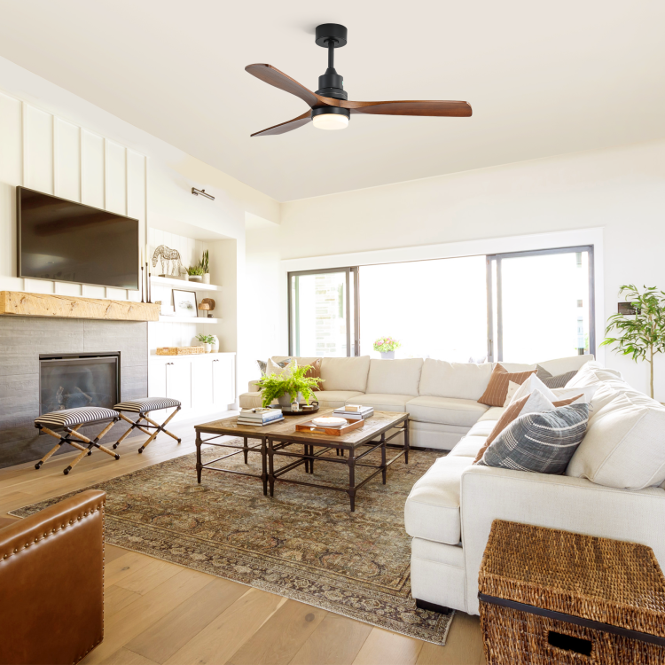 52 Inch Light With 6 Speed Remote Reversible Energy Saving Dc Motor