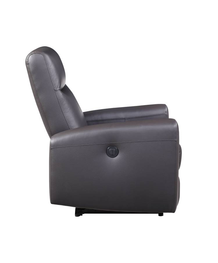 Blane Brown Top Grain Leather Match Power Motion Recliner