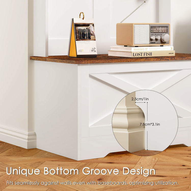 Wardrobe, Home Wardrobe, Bedroom Storage, Minimalist Coat Rack, Vintage White