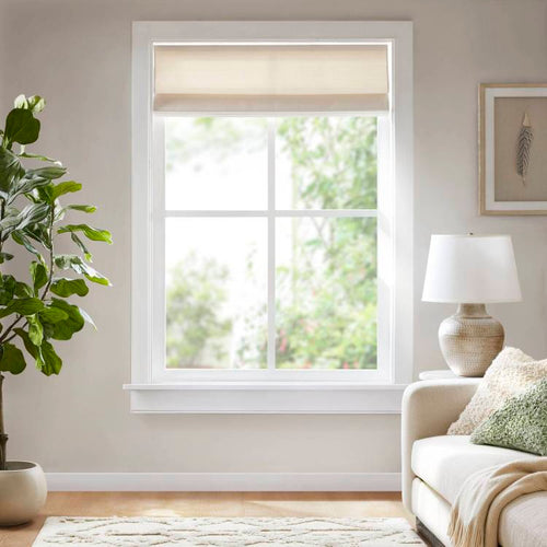 1Pc 39X64" Cordless Roman Blind Fabric