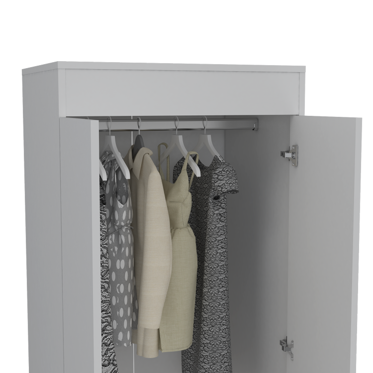 Alabama Armoire, One Large Cabinet, Two Drawers