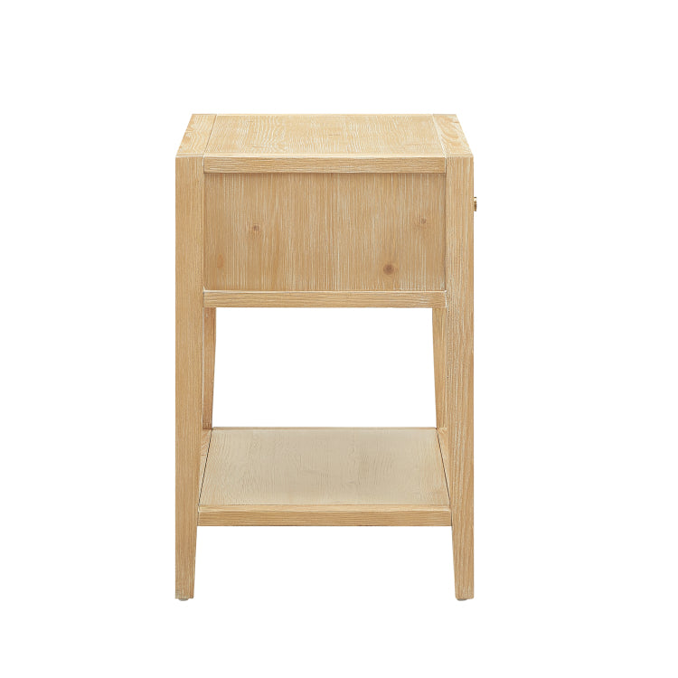 Fleur Natural 1 Drawer Nightstand