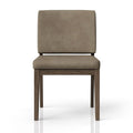 Latte And Leather Soft Back Chair Set Of Two