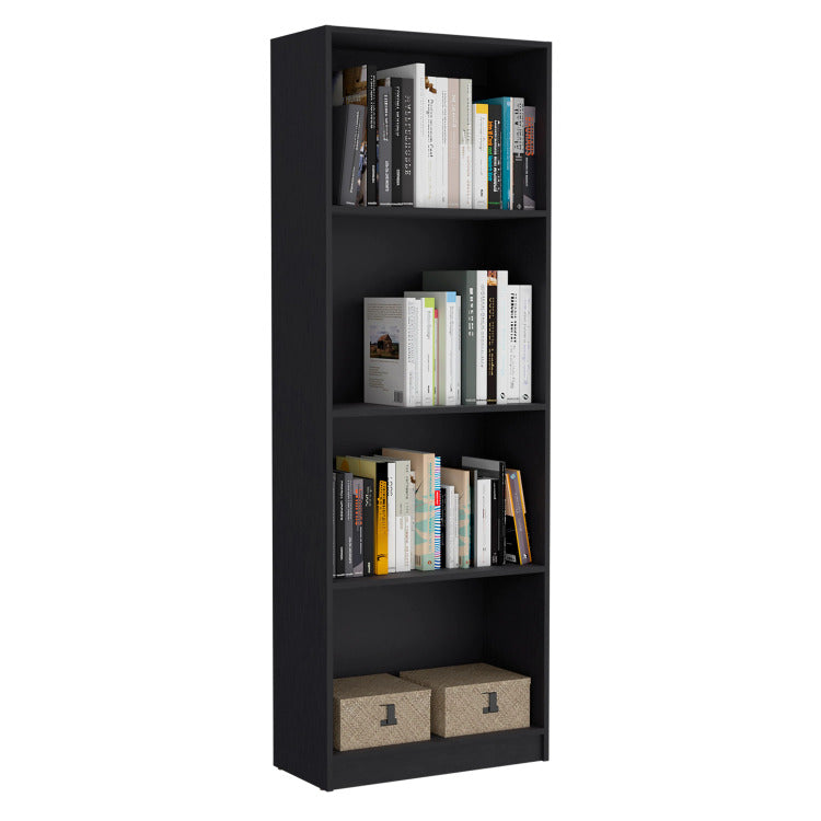 Wenge Tier Storage Shelves Bookcase