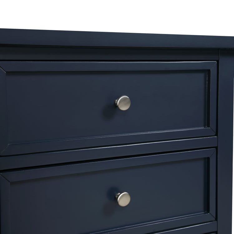 Luca 3 Drawer Nightstand Midnight Blue