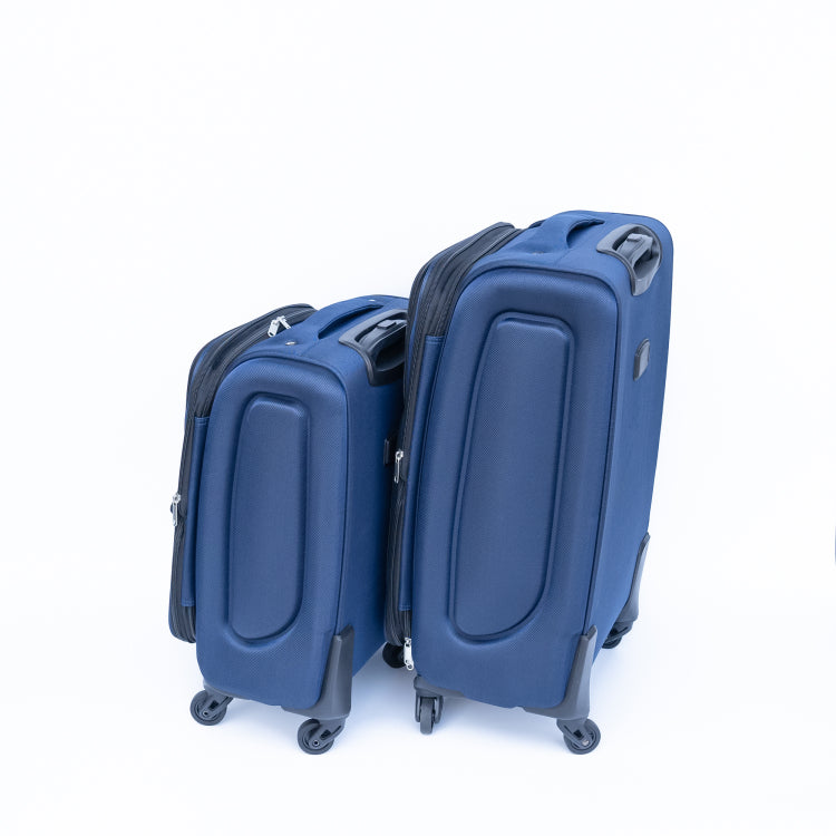 20 24 Two Piece Suitcase Suitcase Set Oxford Trolley Case Without Password Lock Universal Wheel Blue