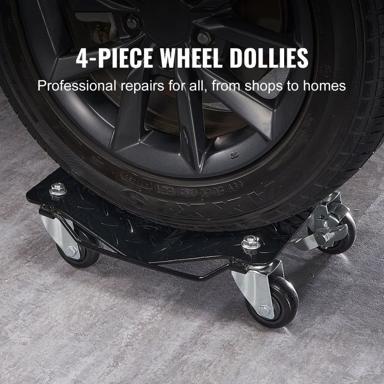 Wheel Dolly, 6000 Lbs 2722 Kg Car Moving Dolly, Wheel Dolly Car Tire Stake Set Of 4 Piece, Heavy Duty Car Tire Dolly Cart Moving Cars, Trucks, Trailers, Motorcycles, And Boats