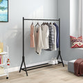Garment Rack Freestanding Hanger Multi Functional Single Pole Bedroom Clothing Rack Bedroom, Black