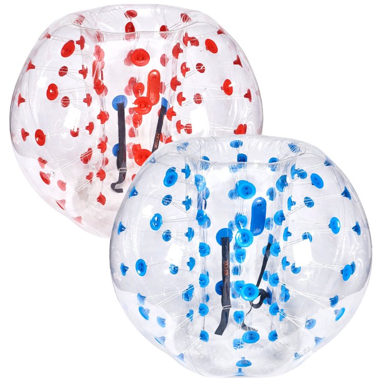 Inflatable Bumper Balls 2 Pack, 5Ft 1.5M Body Sumo Zorb Balls For Teen & Adult, 0.8Mm Thick Pvc Human Hamster Bubble Balls For Outdoor Team Gaming Play, Bumper Bopper Toys For Garden, Yard, Park
