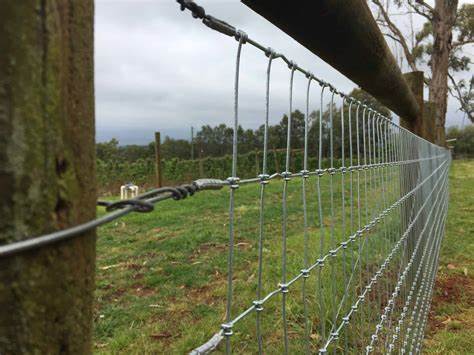 Farm Fence 4Ft X 328Ft 14Gauge Heavy Zinc Coating Cattle Fence,Galvanized Field Wire Fencing Deer Fence,Goat Fence,Hog Wire Fencing For Yard Livestock & Animals Protection