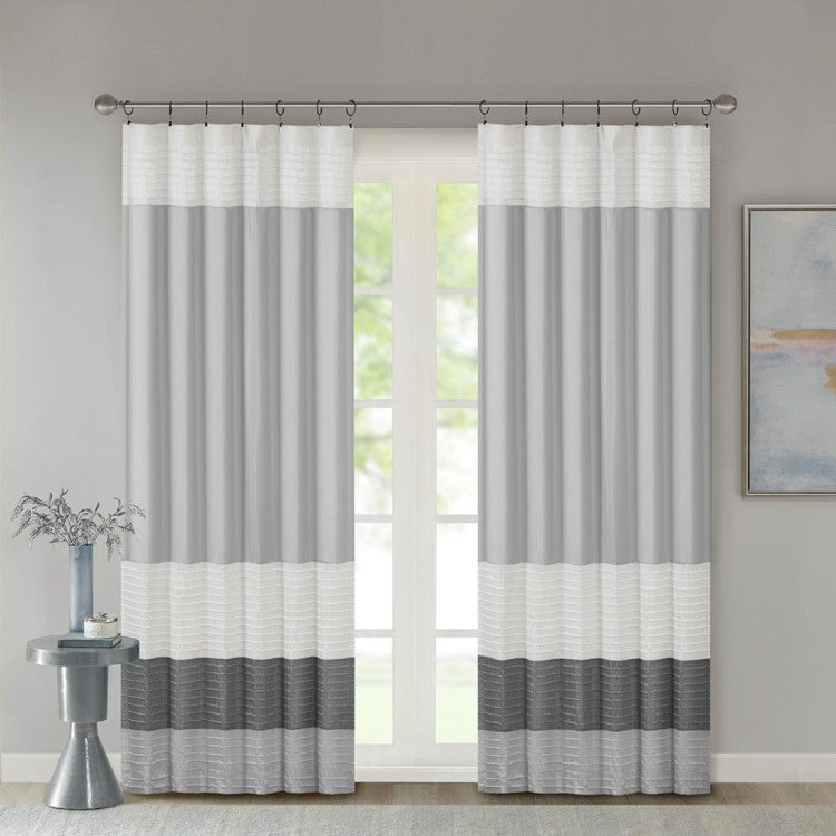 Polyoni Pintuck Curtain Panel Only 1 Pc Panel