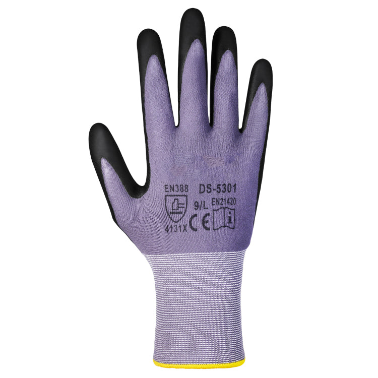 Work Gloves 12 Pair Touch Screen Nitrile Coated Garden Construction Gloves