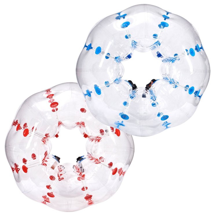 Inflatable Bumper Balls 2 Pack, 5Ft 1.5M Body Sumo Zorb Balls For Teen & Adult, 0.8Mm Thick Pvc Human Hamster Bubble Balls For Outdoor Team Gaming Play, Bumper Bopper Toys For Garden, Yard, Park