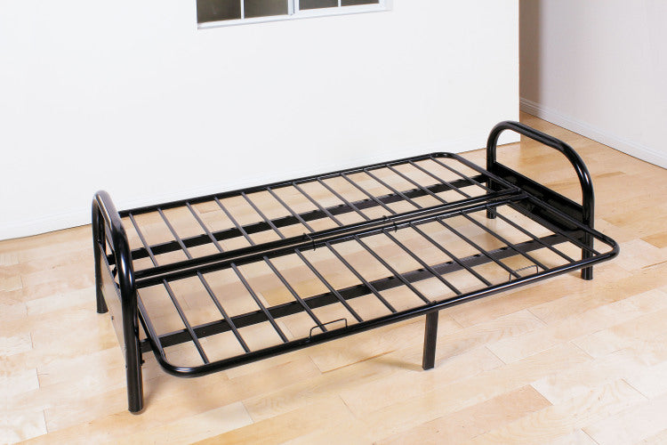 Alfonso Black Finish Adjustable Sofa Frame Cushion Not Included