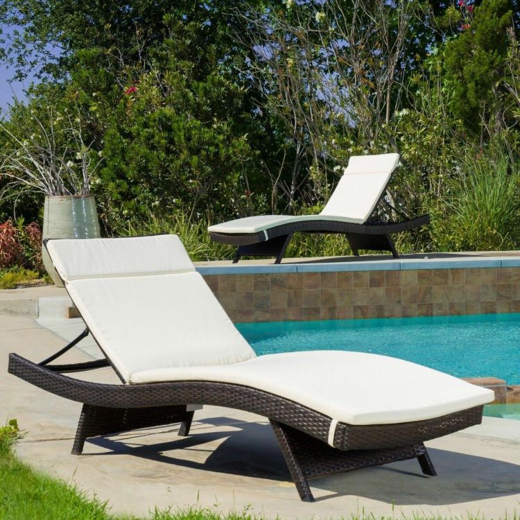 52005.00Cush 1Pcs Salem Outdoor Chaise Lounge Cushion Without Chaise Lounge