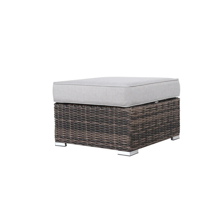 Outdoor Ottoman With Cushion Fully Assembled
