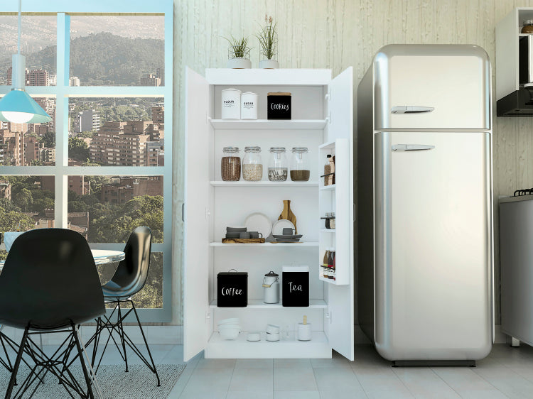Albany,Double Door Pantry Cabinet, Five Shelves