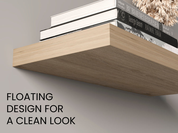 Ecco 31.5" Wide Floating Shelves Set Of 2, Shelves For Wall Decor For Bedroom, Bathroom Storage Shelves, Book Shelves For Living Room