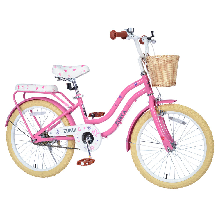 Multiple Colors,Girls Bike With Basket For 7 10 Years Old Kids,20 Inch Wheel ,No Training Wheels Included
