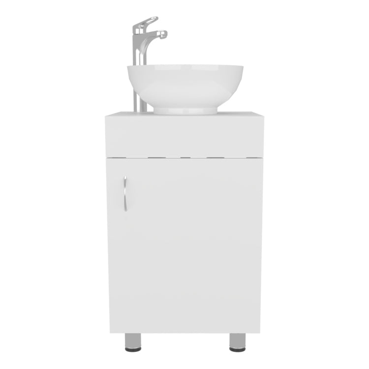 Bathroom Vanity With Sink, 1 Door, 4 Legs