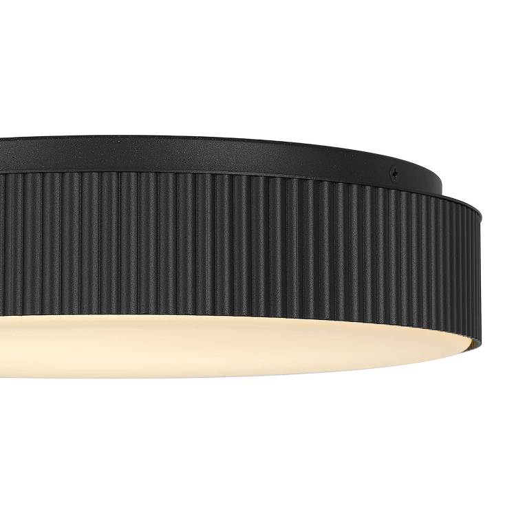 13 Inch Black Led Flush Mount