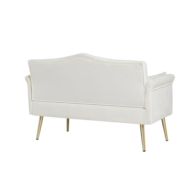 Cream White 2 Seater Sofa