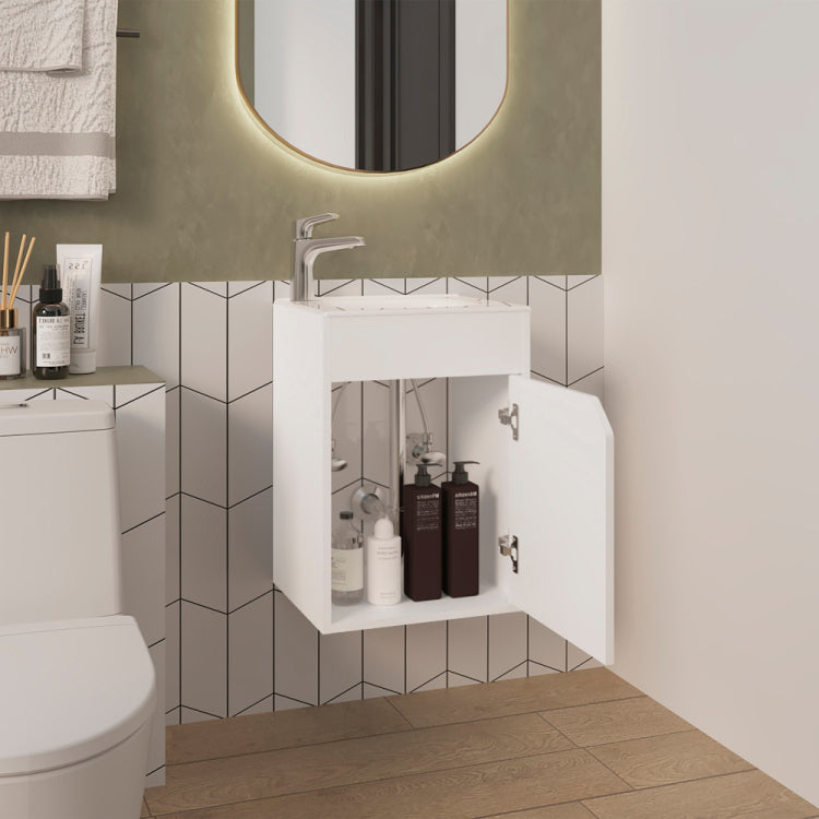 Hudson Vanity Sink, Bathroom, White