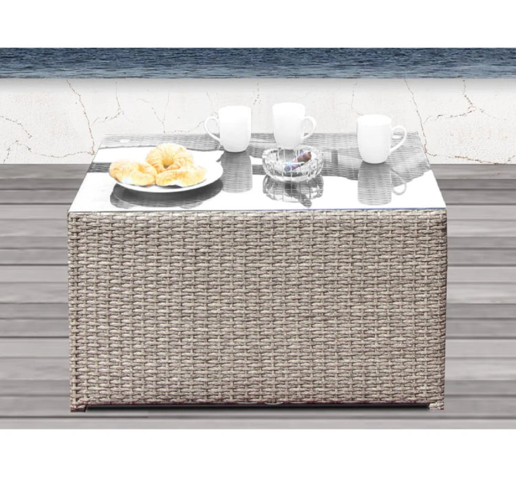 4 Person Patio Seating Set With Cushions Fully Assembled, Quick Setup