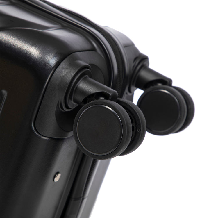 14" 20" 2 Pcs Set In Abs Spinner Wheel Luggage, With Combination Lock,14" Cosmetic Case Black