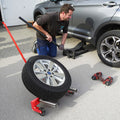 Wheel Dolly 330 Lbs Heavy Duty Adjustable Rolling Tire Dolly For Tires Ranging From 6.5 To 31.5 Inches