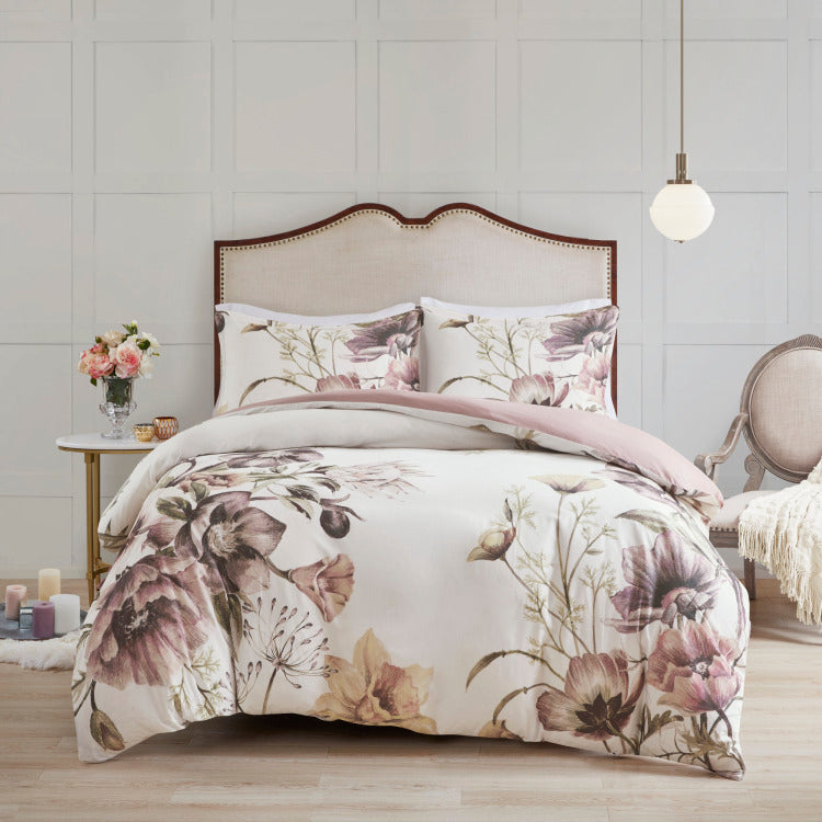 Full Queen 3 Piece Cotton Printed Duvet Cover Set