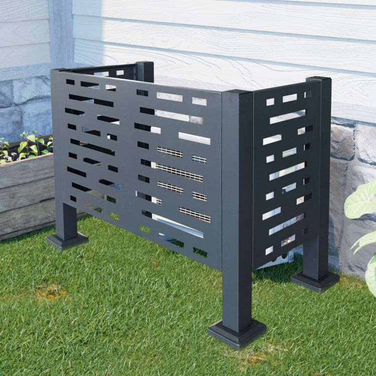 3Ftx2Ft Air Conditioner Fence For Outdoor Units,Metal Privacy Fence Cover, Perfect To Conceal Air Conditioning Units,3 Fence Panels