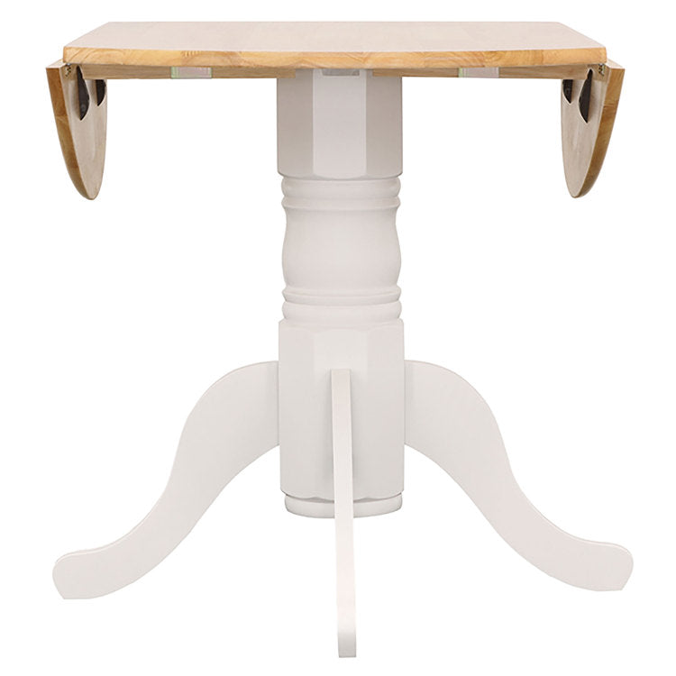 Greer Natural Brown And White 5 Piece Dining Set