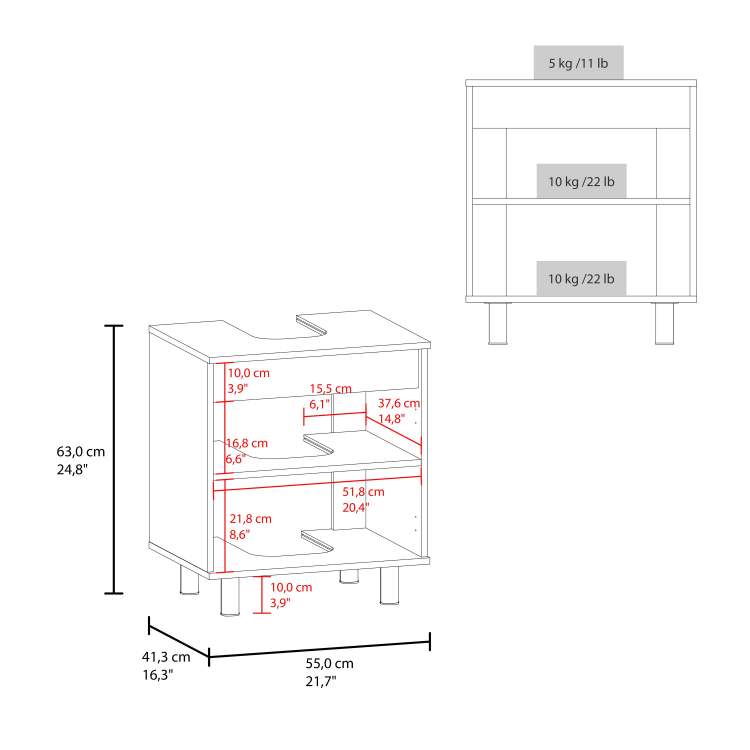 White Bathroom Vanity Cabinet For Pedestal Sink