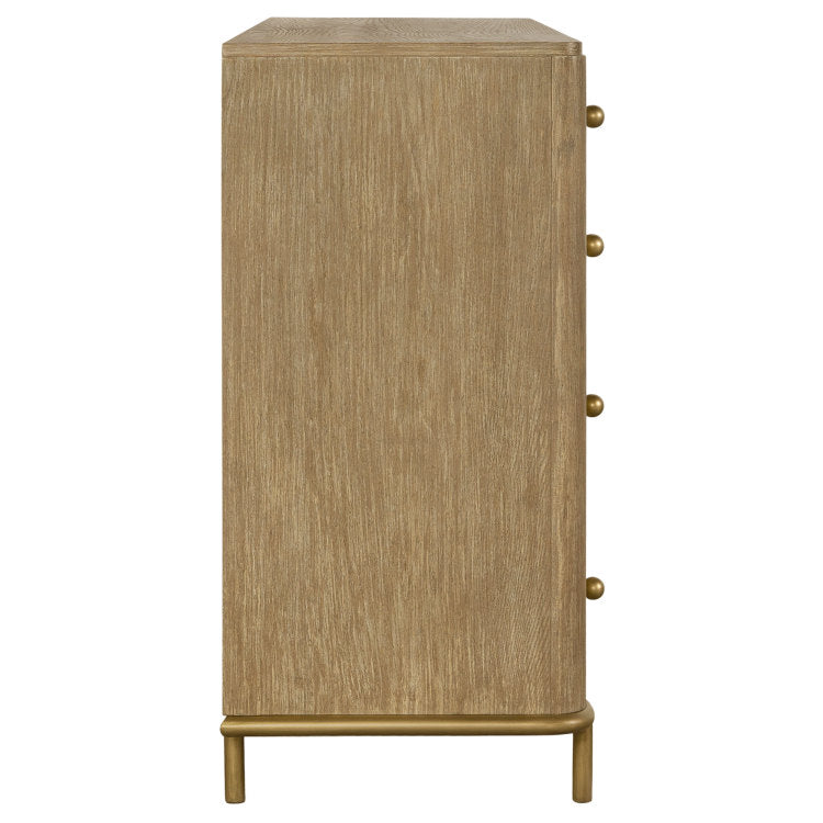 Stevie Sand Wash Rectangular 8 Drawer Dresser