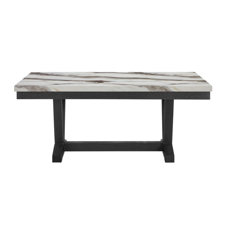 Panda Marble Black And White Dining Table