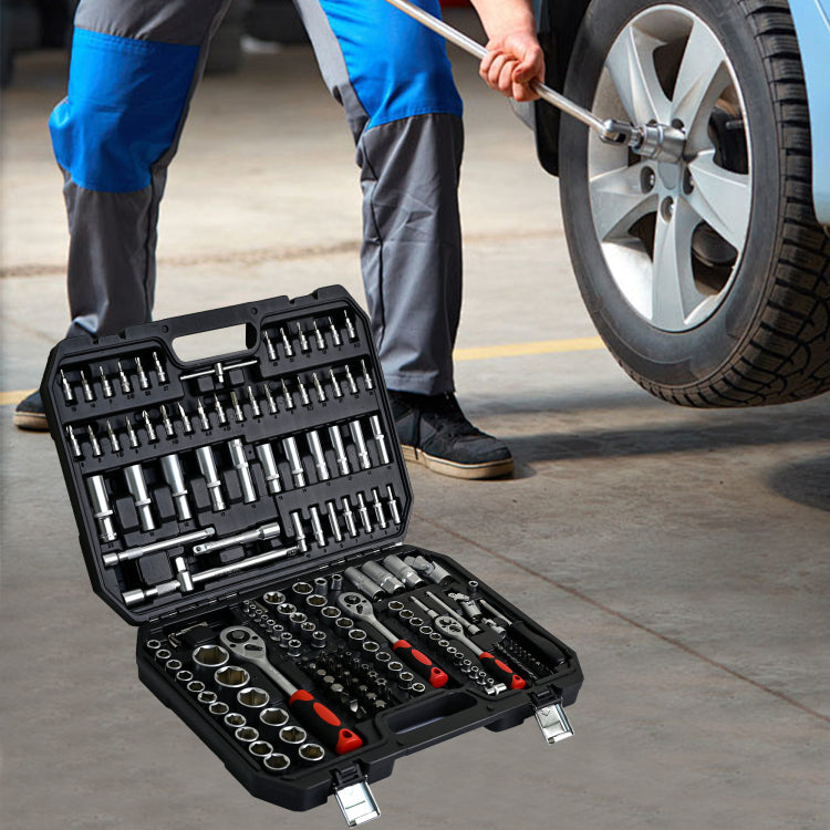 Tool Set Socket And Ratchet Wrench Toolbox, 171Pcs Tool Box, Universal Home Car Repair Tool Set For Men And, Perfect For Homeowners, Diy Enthusiasts, And Mechanics