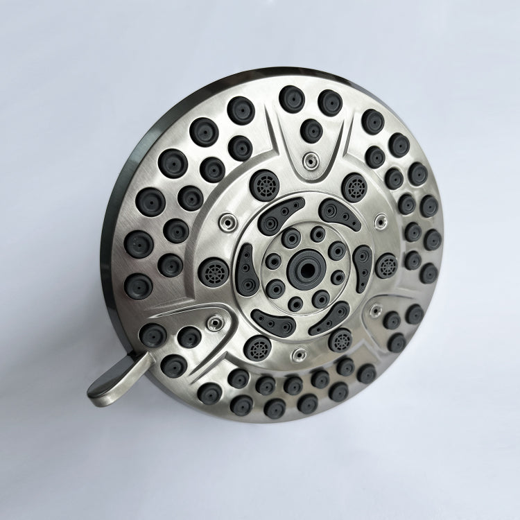 High Pressure Rain Shower Head With 10 Spray Modes, 4.7 Inch Fixed Bathroom Rainfall Showerhead With Adjustable Swivel Ball Joint, Bathroom Accessories