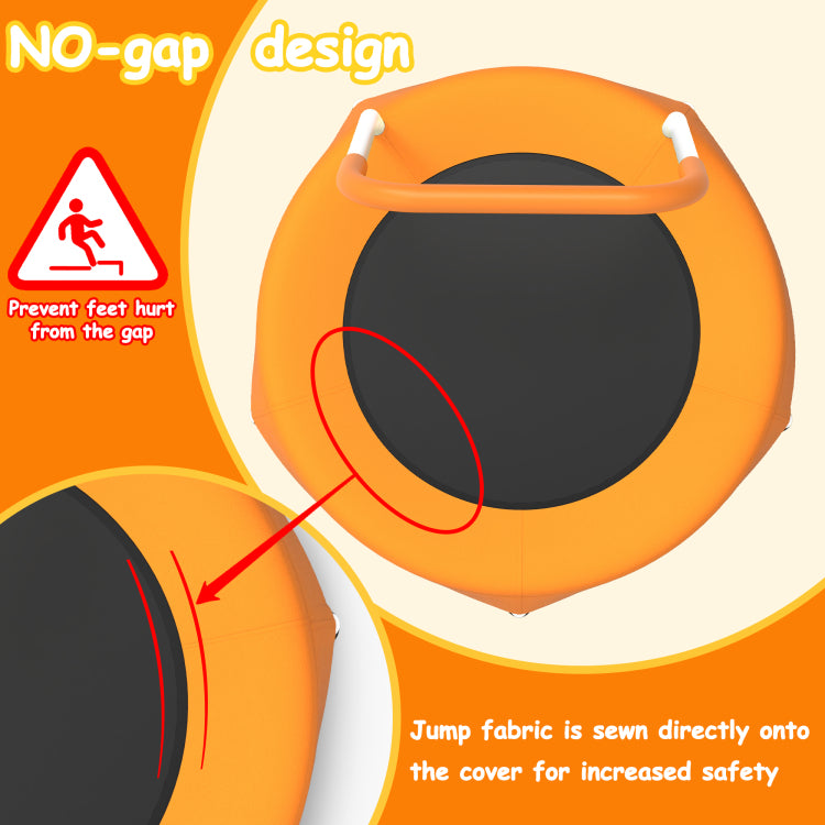 28Inch Toddler Trampoline For Kids 1 Year Plus With Handle, Baby Gifts For Boys And Girls, Indoor And Outdoor